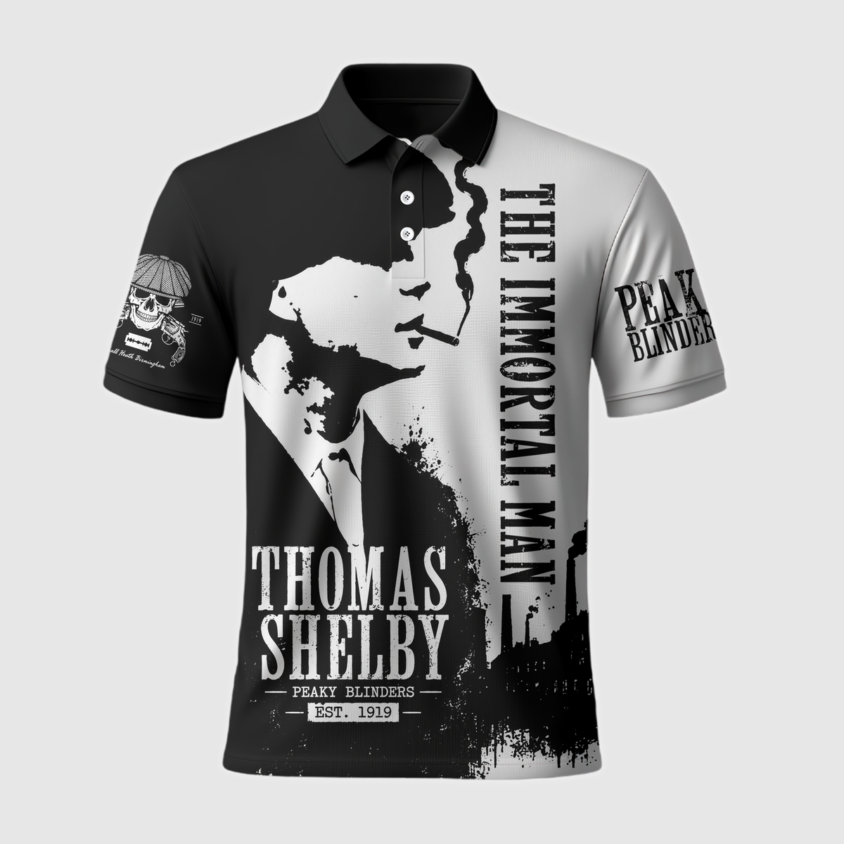 Thomas Shelby The Immortal Man Black White Apparel Collection | Hoodie, Zip Hoodie, Sweatshirt, T-Shirt & Polo Shirt