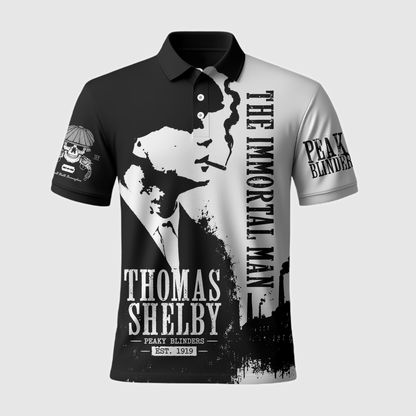 Thomas Shelby The Immortal Man Black White Apparel Collection | Hoodie, Zip Hoodie, Sweatshirt, T-Shirt & Polo Shirt