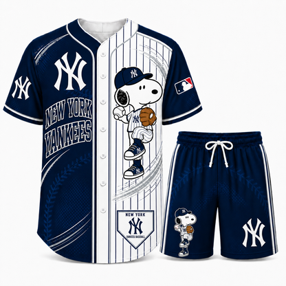 Sport Fan Set — Baseball jersye+ Shorts | All 30 Teams Available-COMBO GIFTS FOR FAN
