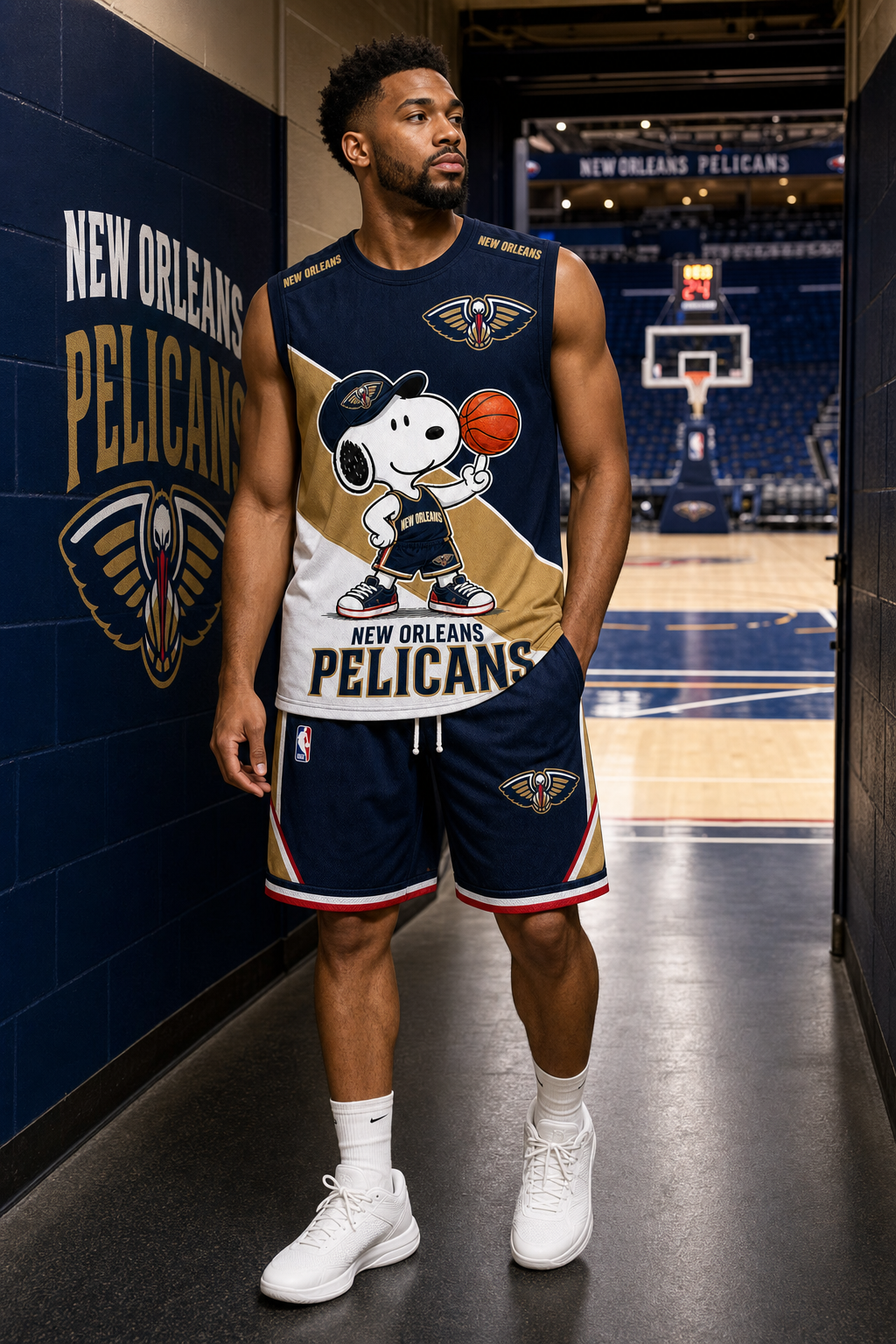 Sport Fan Set — Tanktop + Shorts | All 30 Teams Available-COMBO GIFTS FOR FAN basketball