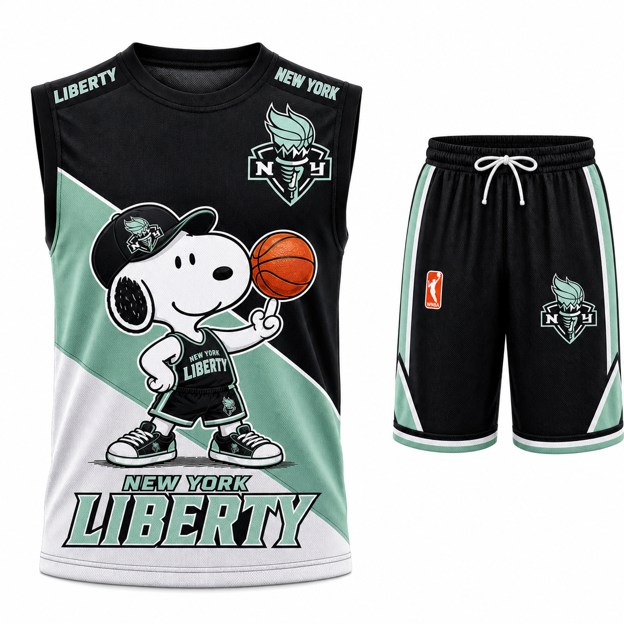 Sport Fan Set — Tanktop + Shorts | All 30 Teams Available-COMBO GIFTS FOR FAN basketball woman