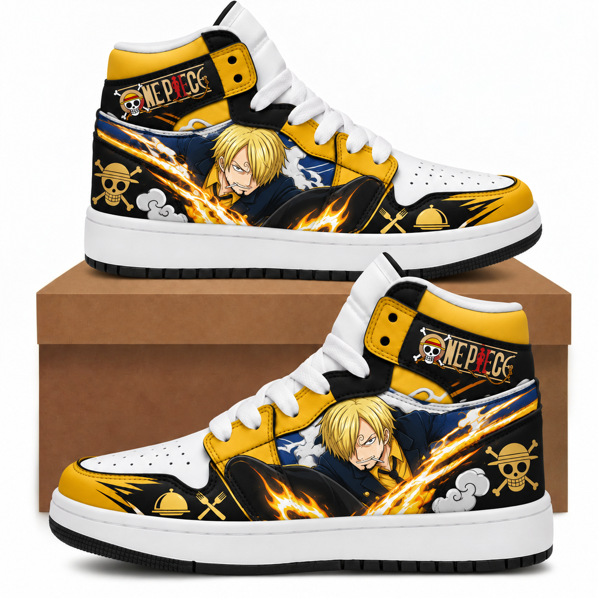 Limited Edition One Piece Squad Fan Shoes — Anime High Top Sneaker Gift