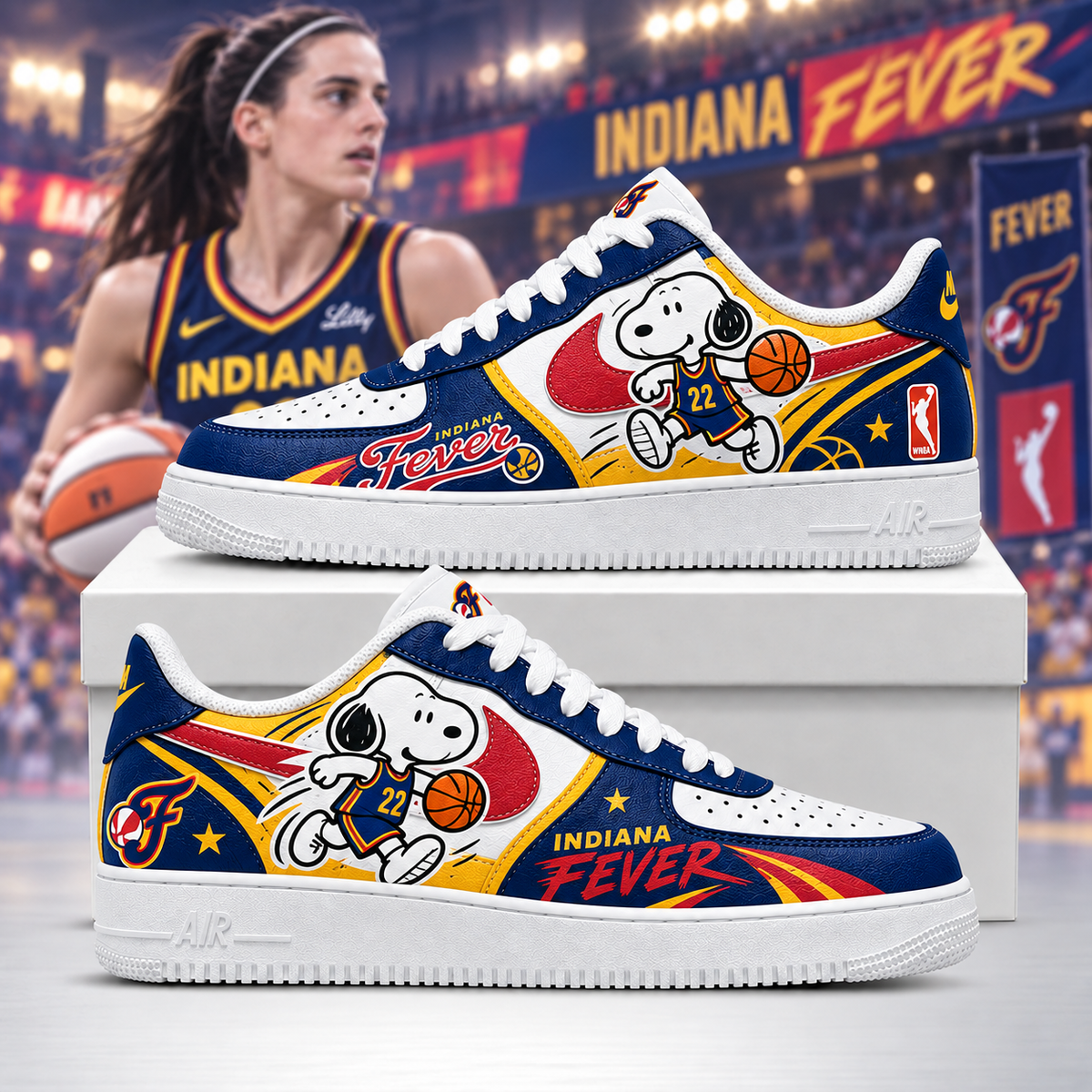 Beagle Dog - Women’s Basketball Fan Sneakers | All 15 WNBA Teams Available -Ver2