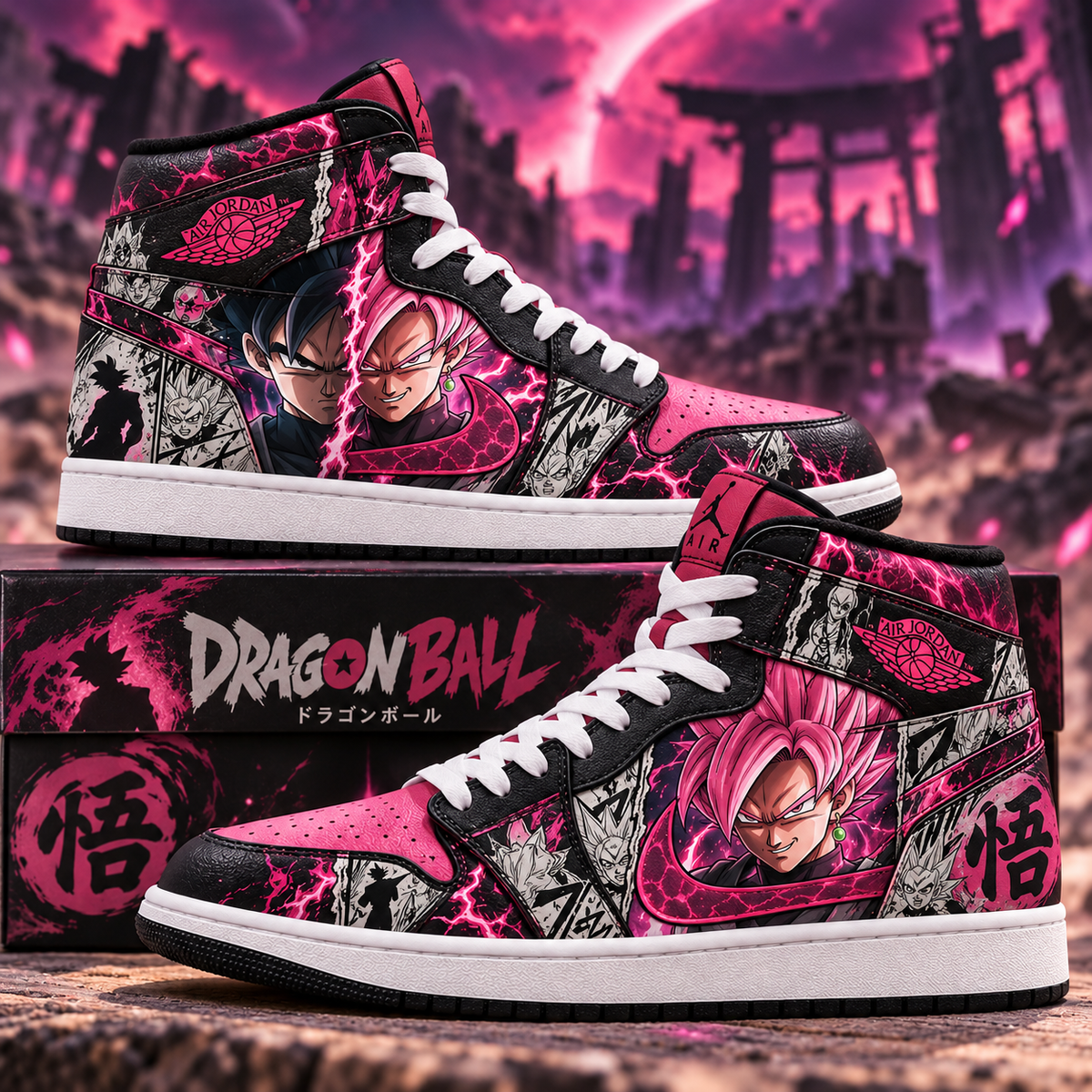 Dragon Ball Black Goku Fan Shoes GIFT — Anime Sneaker