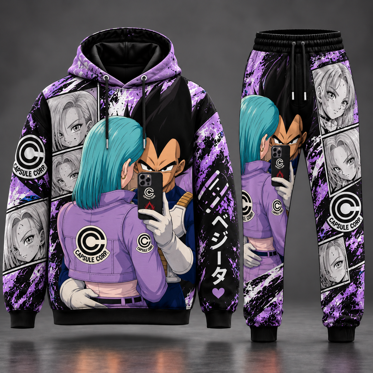 Dragonball Couple Transformation Fan Set — Dragon Ball Hoodie & Sweatpants