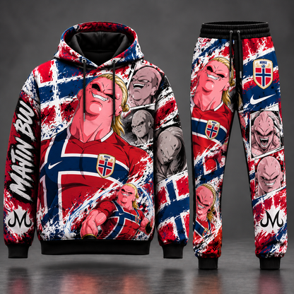 Haaland Buu Transformation Fan Set — Dragon Ball Hoodie & Sweatpants