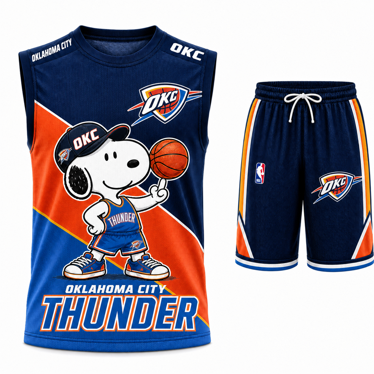 Sport Fan Set — Tanktop + Shorts | All 30 Teams Available-COMBO GIFTS FOR FAN basketball