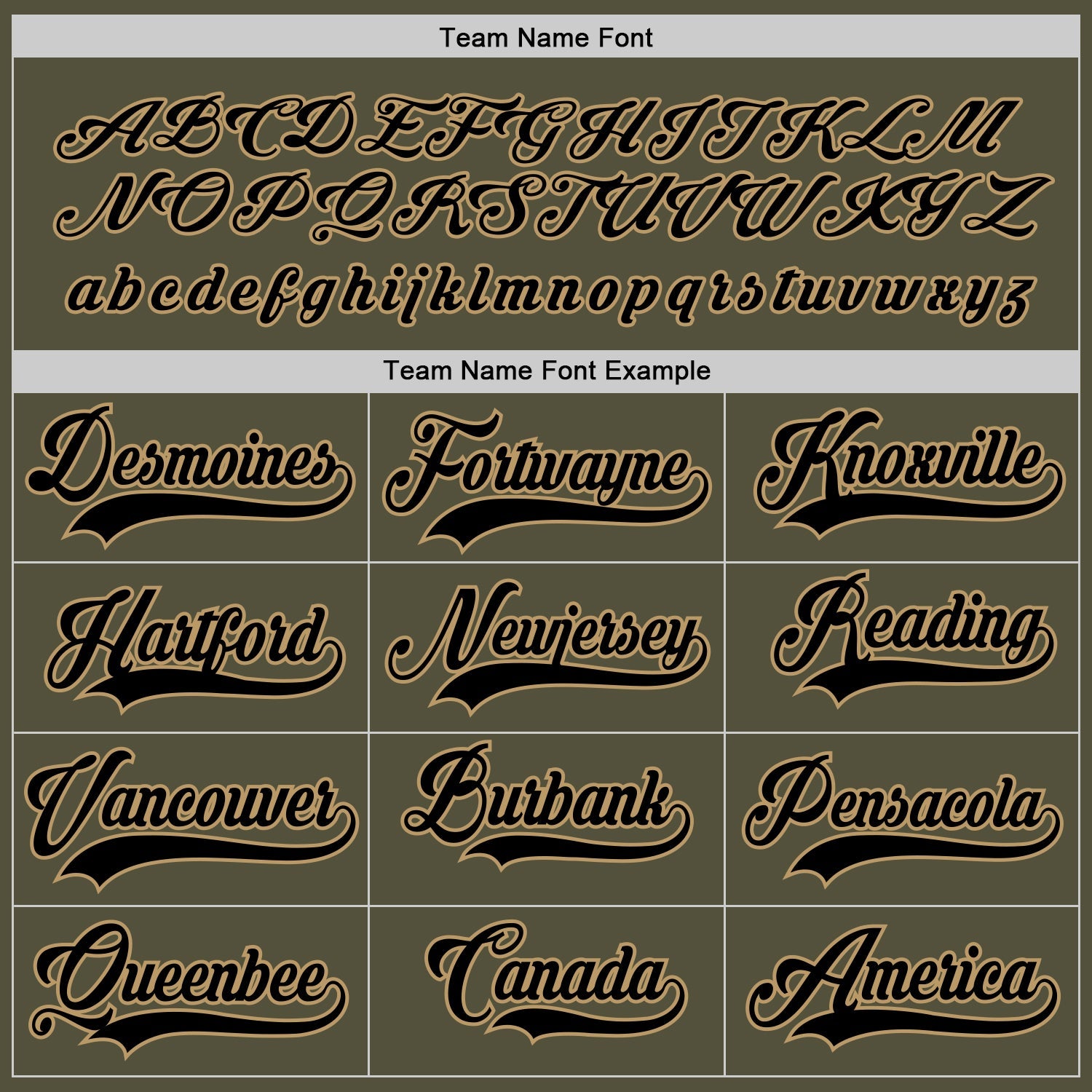 Custom Olive Black-Old Gold Salute To Service Hockey Jersey