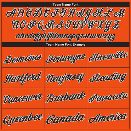 Custom Orange Black-White Performance T-Shirt