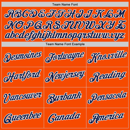 Custom Stitched Orange Navy-White Sports Pullover Sweatshirt Hoodie