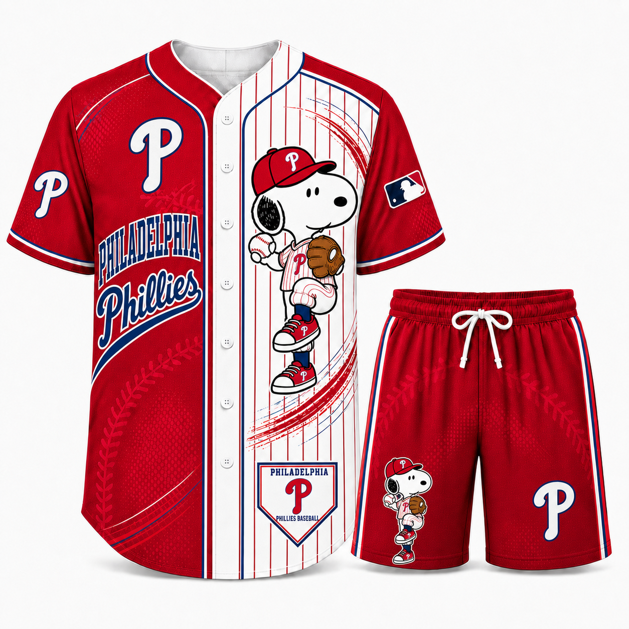 Sport Fan Set — Baseball jersye+ Shorts | All 30 Teams Available-COMBO GIFTS FOR FAN