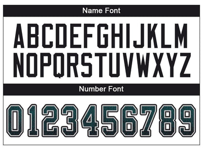 Custom Midnight Green Black-White Drift Fashion Football Jersey