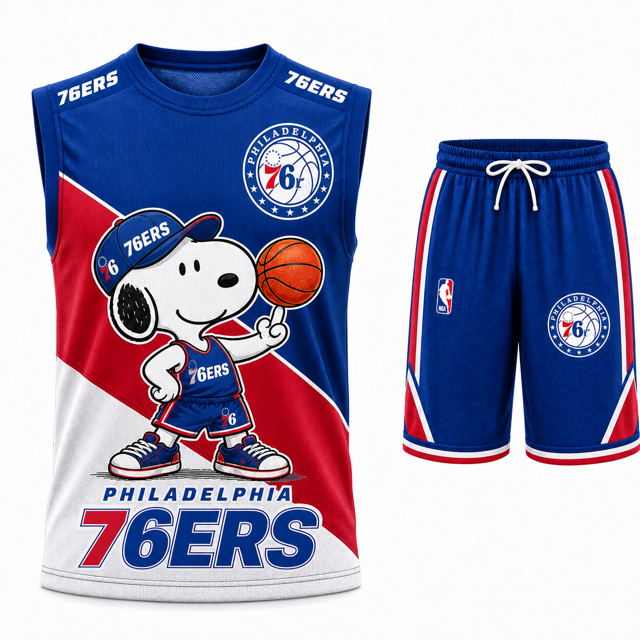 Sport Fan Set — Tanktop + Shorts | All 30 Teams Available-COMBO GIFTS FOR FAN basketball
