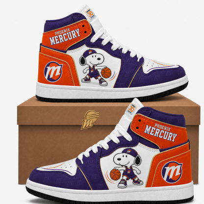 Phoenix Mercury Women’s Basketball Fan High Top Sneakers