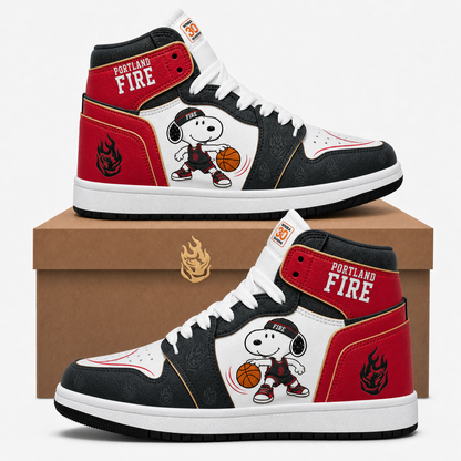 Portland Fire Women’s Basketball Fan High Top Sneakers