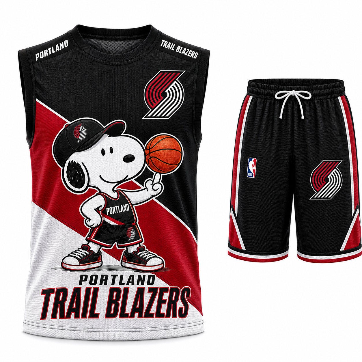 Sport Fan Set — Tanktop + Shorts | All 30 Teams Available-COMBO GIFTS FOR FAN basketball