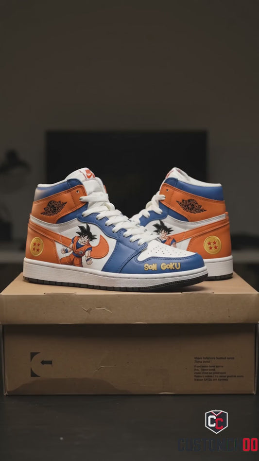 Son Goku High Top Sneakers — Dragon Ball Z Inspired Fan Shoes
