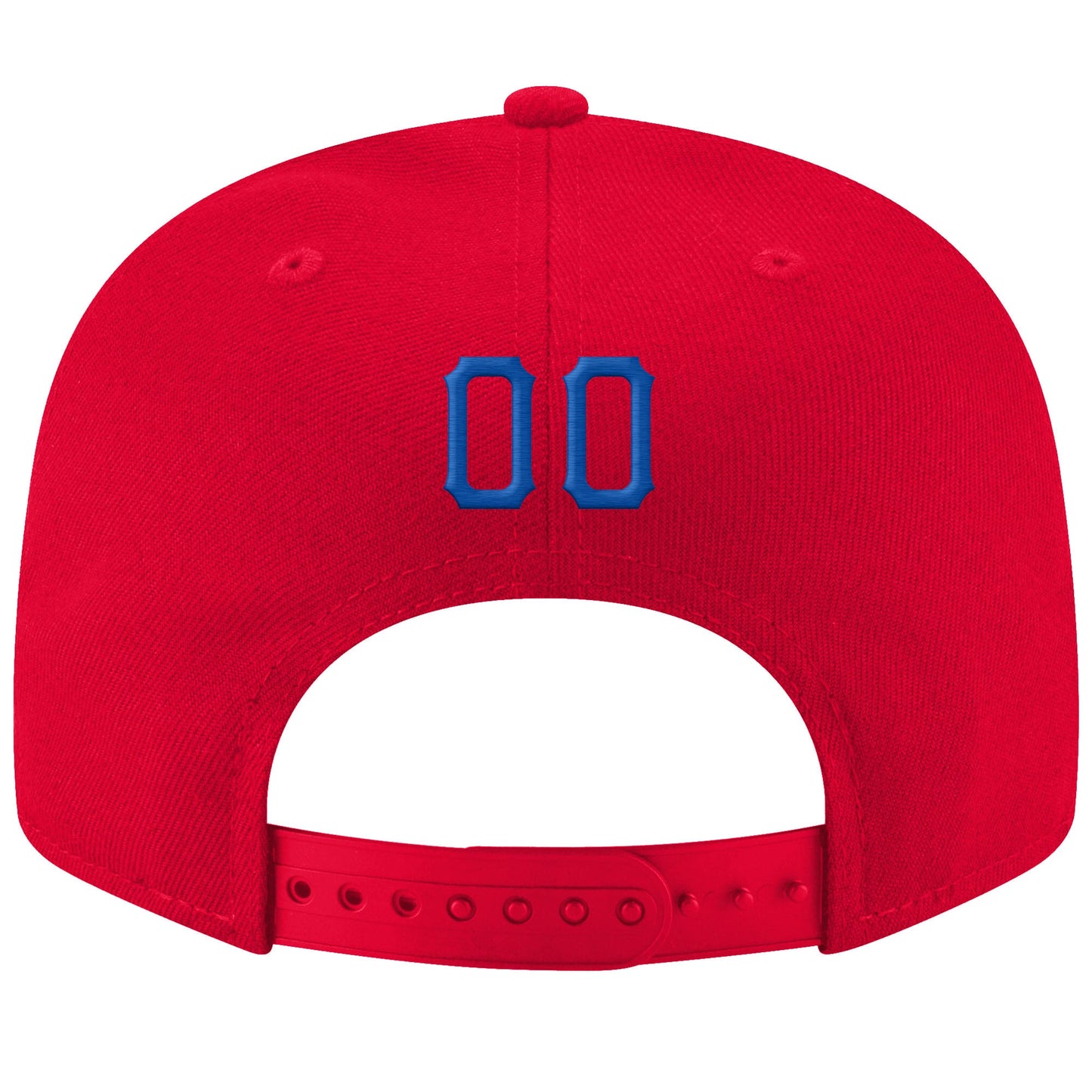 Custom Red Royal-White Stitched Adjustable Snapback Hat