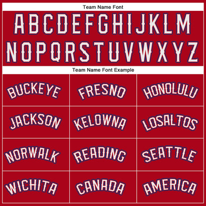 Custom Red White-Royal Performance T-Shirt