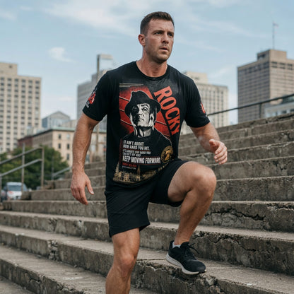 Keep Moving Forward Vintage Boxing Tee/Hoodie – Rocky Balboa Philadelphia Shirt