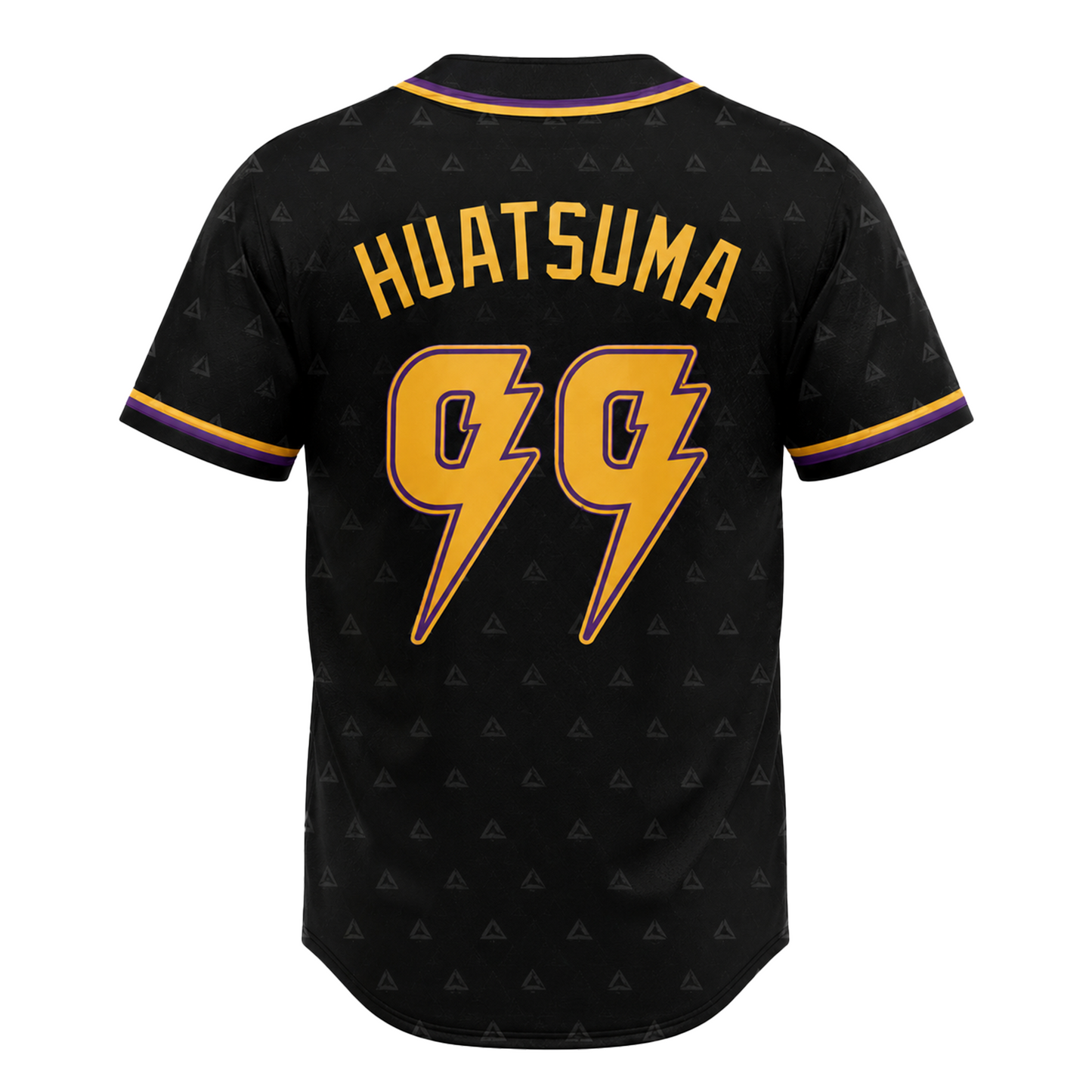 Custom Thunder Breathing Baseball Jersey, Yellow Anime Inspired Sports Shirt