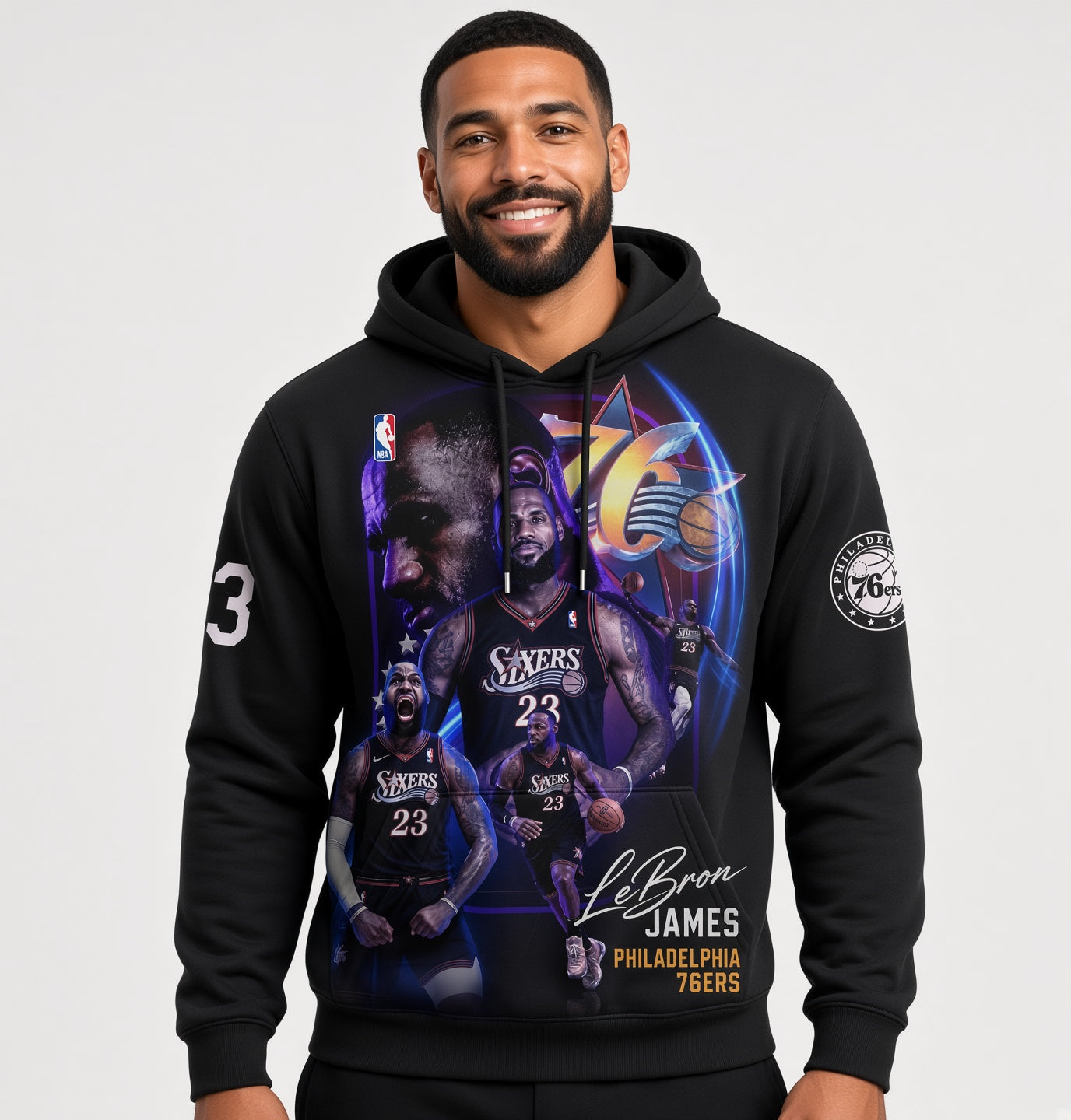 LeBron James 23 Philadelphia Basketball Fan Shirt, Hoodie, Sweatshirt & Zip Hoodie | 76ers Inspired NBA Apparel
