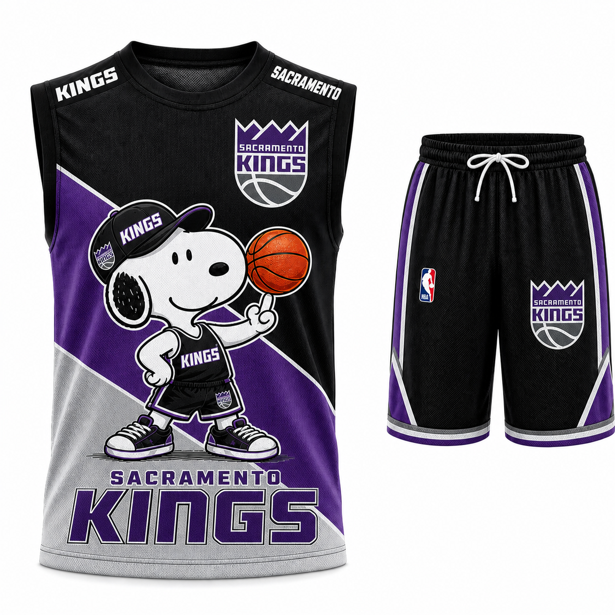Sport Fan Set — Tanktop + Shorts | All 30 Teams Available-COMBO GIFTS FOR FAN basketball