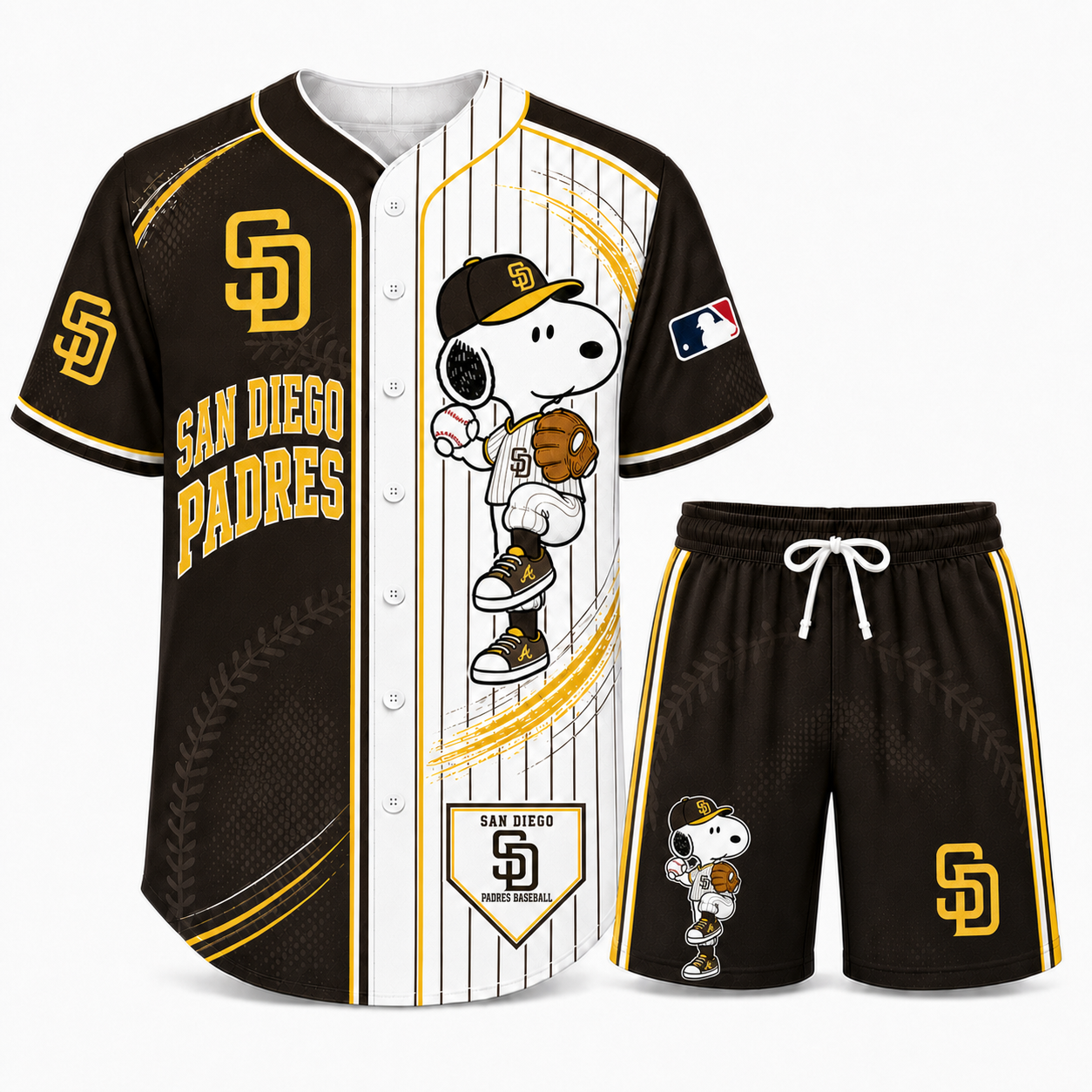 Sport Fan Set — Baseball jersye+ Shorts | All 30 Teams Available-COMBO GIFTS FOR FAN