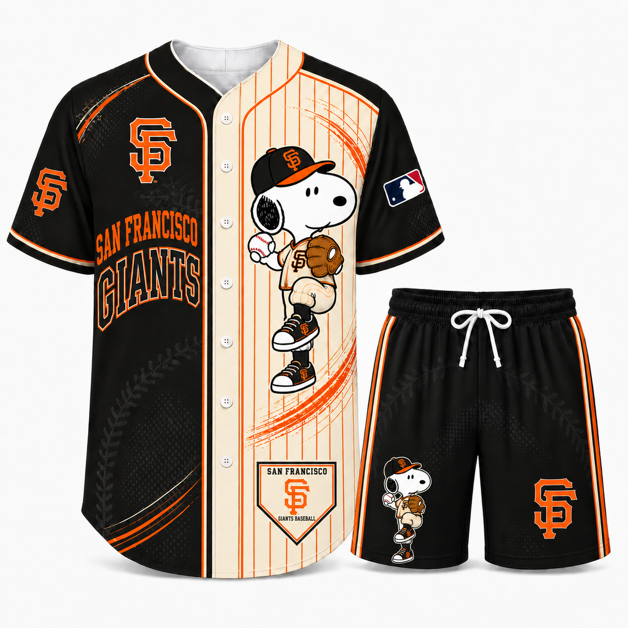 Sport Fan Set — Baseball jersye+ Shorts | All 30 Teams Available-COMBO GIFTS FOR FAN