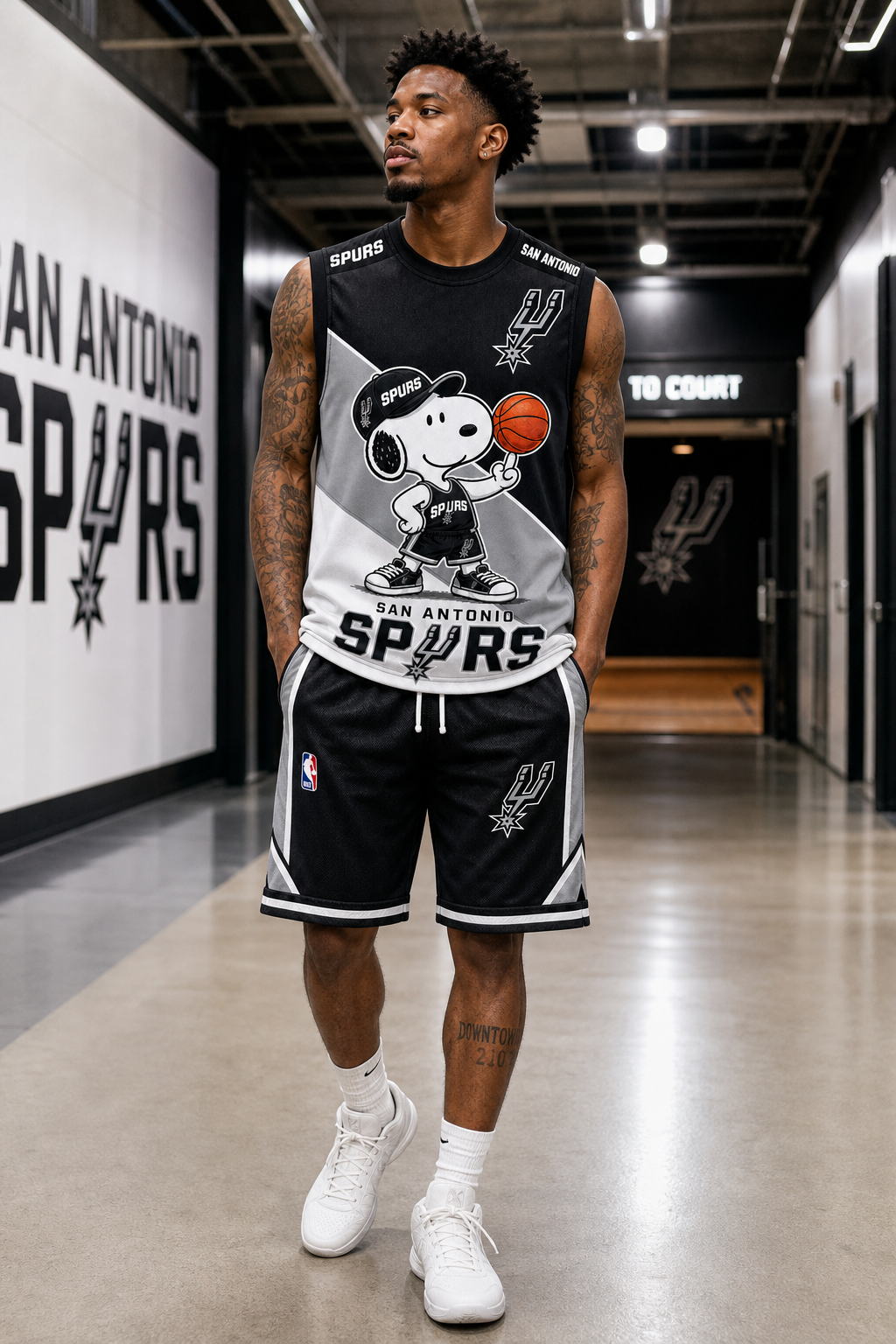 Sport Fan Set — Tanktop + Shorts | All 30 Teams Available-COMBO GIFTS FOR FAN basketball