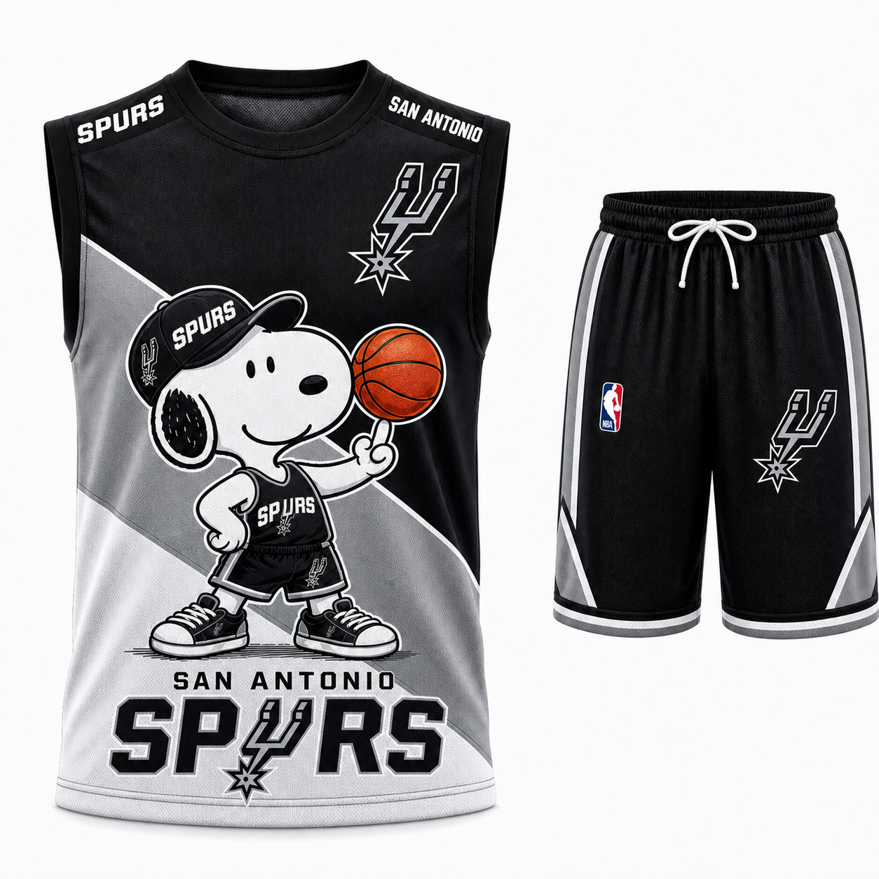 Sport Fan Set — Tanktop + Shorts | All 30 Teams Available-COMBO GIFTS FOR FAN basketball