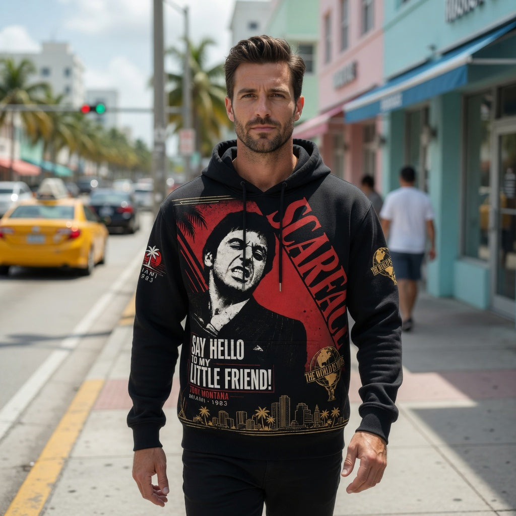 Scarface Vintage Bootleg Tee/Hoodie – Tony Montana Miami 1983 Shirt