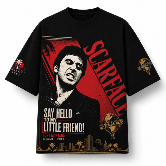Scarface Vintage Bootleg Tee/Hoodie – Tony Montana Miami 1983 Shirt