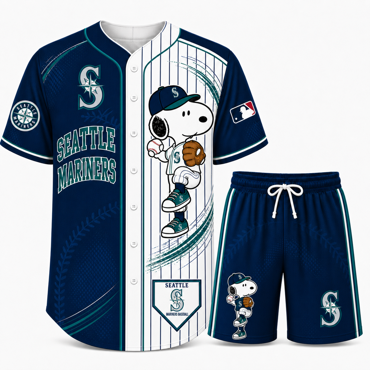 Sport Fan Set — Baseball jersye+ Shorts | All 30 Teams Available-COMBO GIFTS FOR FAN