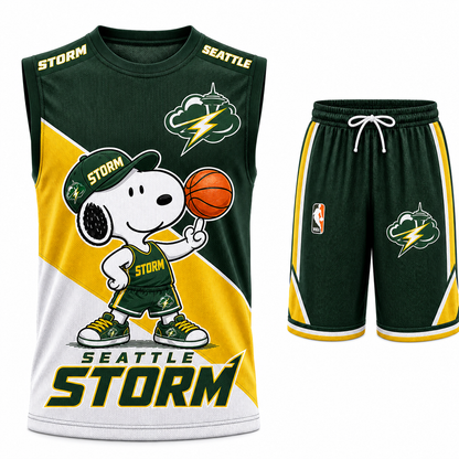 Sport Fan Set — Tanktop + Shorts | All 30 Teams Available-COMBO GIFTS FOR FAN basketball woman