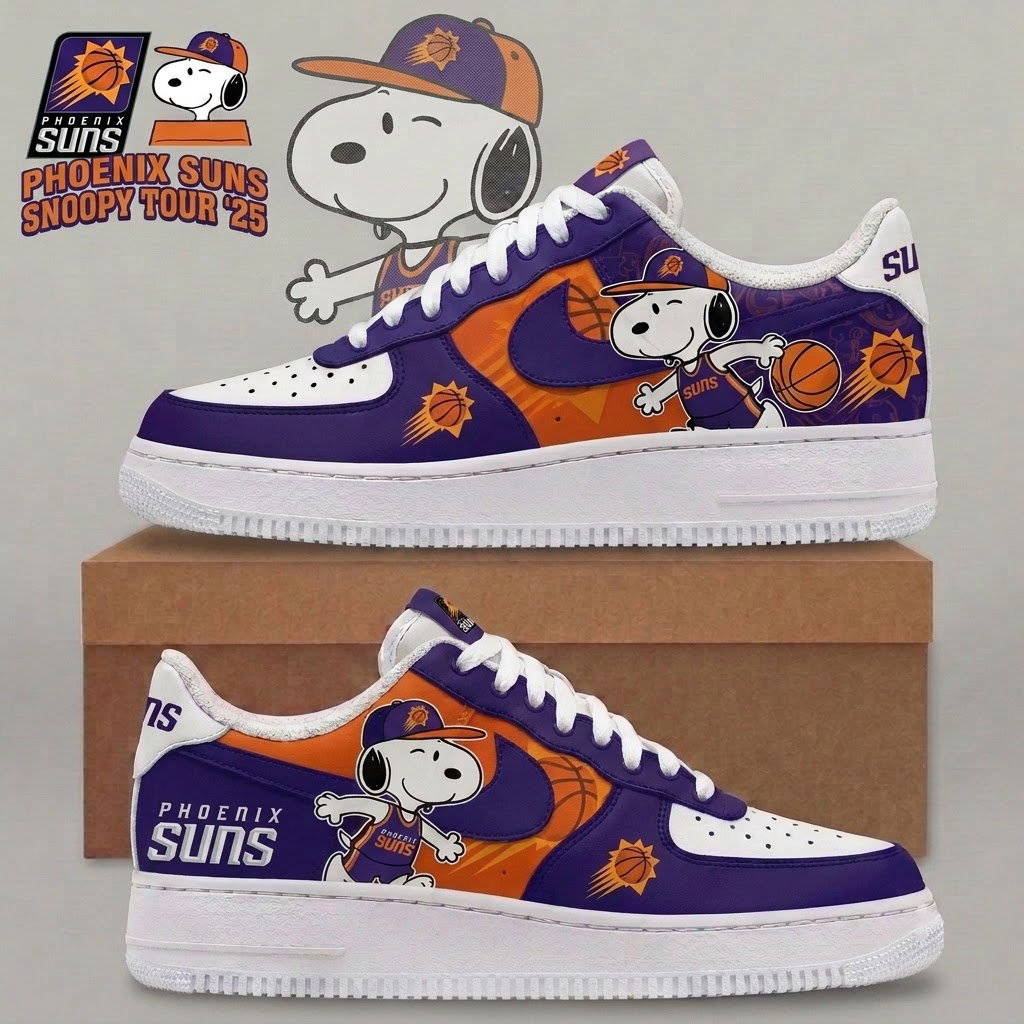 Snoopy NBA Basketball Fan Low Top Sneakers | All 30 Teams Available