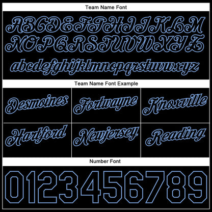 Custom White Black-Light Blue Authentic Throwback Split Fashion Basketball Shorts