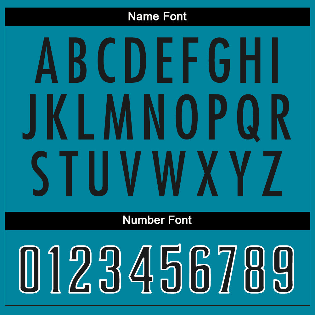 Custom Teal Black-White Split Fashion Football Jersey