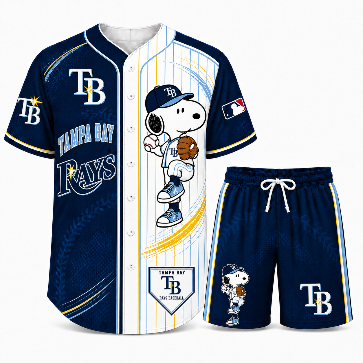 Sport Fan Set — Baseball jersye+ Shorts | All 30 Teams Available-COMBO GIFTS FOR FAN