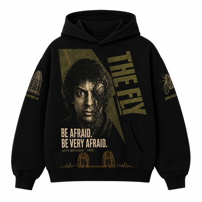Brundlefly Vintage Horror Tee/Hoodie – The Fly 1986 Retro Movie Shirt