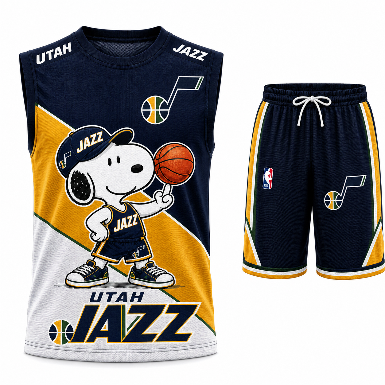 Sport Fan Set — Tanktop + Shorts | All 30 Teams Available-COMBO GIFTS FOR FAN basketball