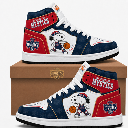 Washington Mystics Women’s Basketball Fan High Top Sneakers