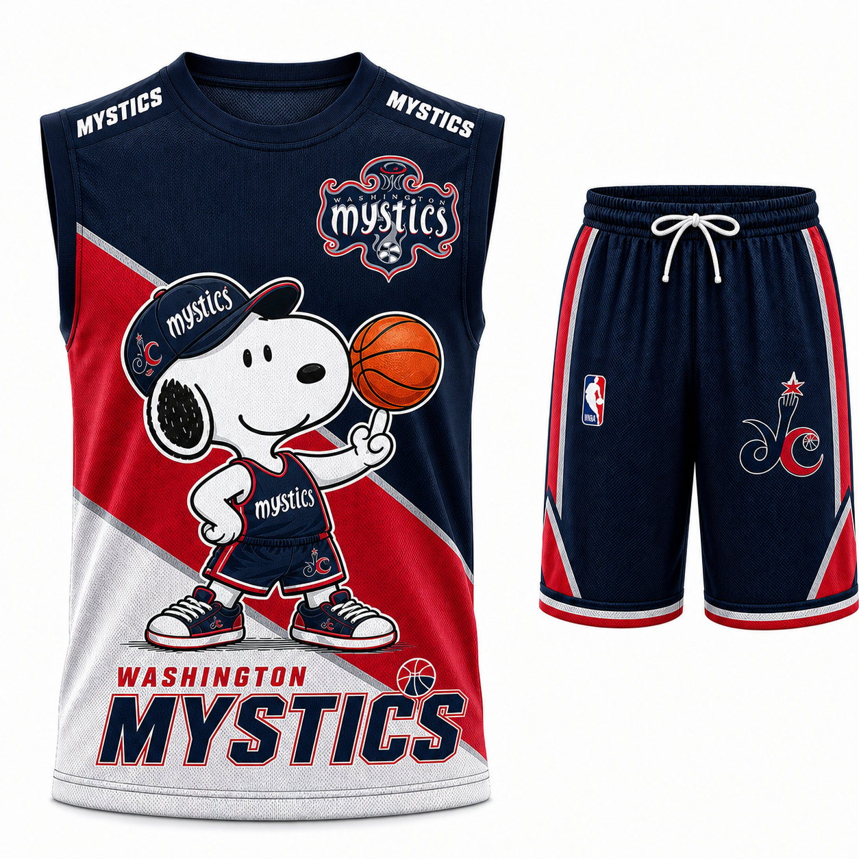 Sport Fan Set — Tanktop + Shorts | All 30 Teams Available-COMBO GIFTS FOR FAN basketball woman