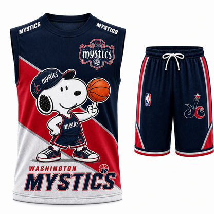 Sport Fan Set — Tanktop + Shorts | All 30 Teams Available-COMBO GIFTS FOR FAN basketball woman