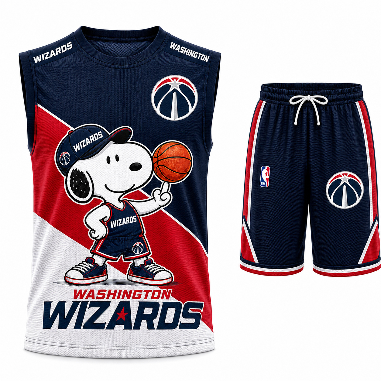 Sport Fan Set — Tanktop + Shorts | All 30 Teams Available-COMBO GIFTS FOR FAN basketball