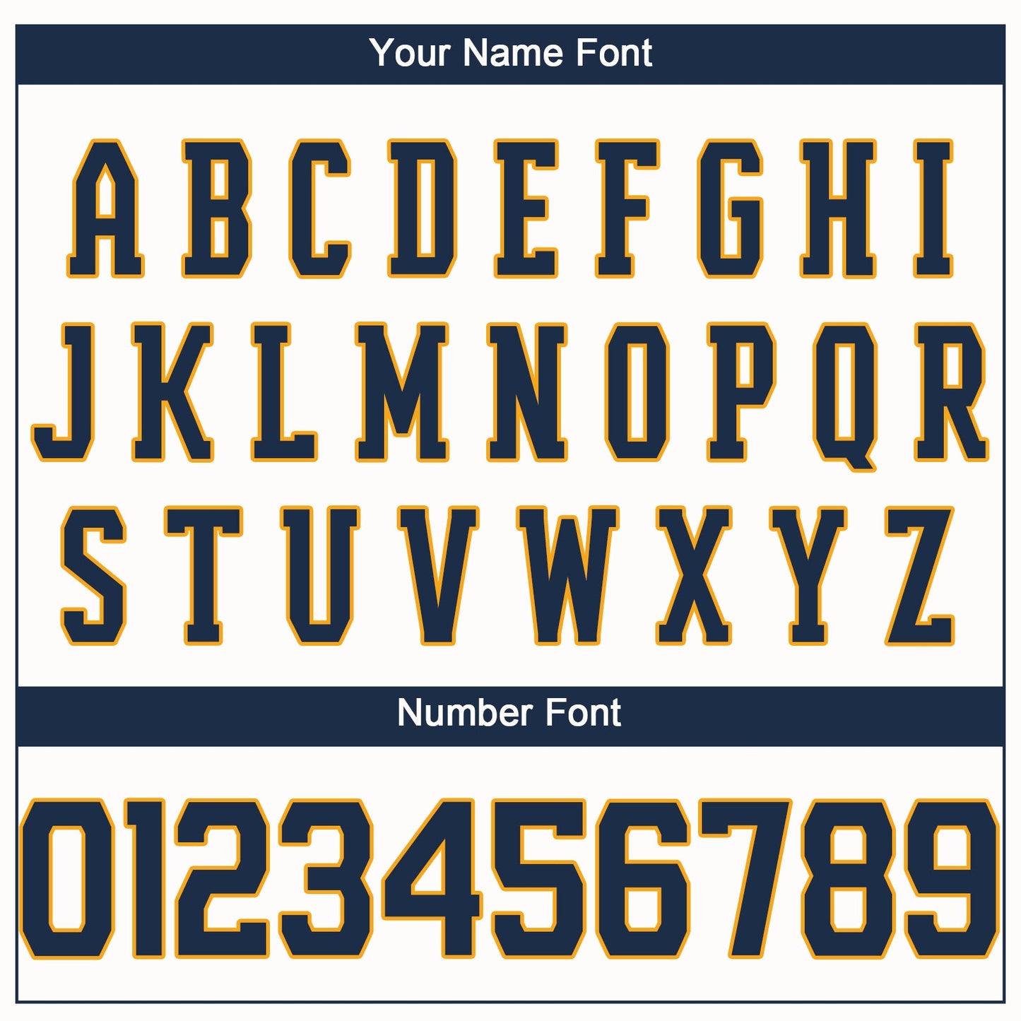 Custom White Navy-Gold Performance T-Shirt