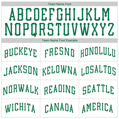Custom White Kelly Green Authentic Throwback Rib-Knit Baseball Jersey Shirt