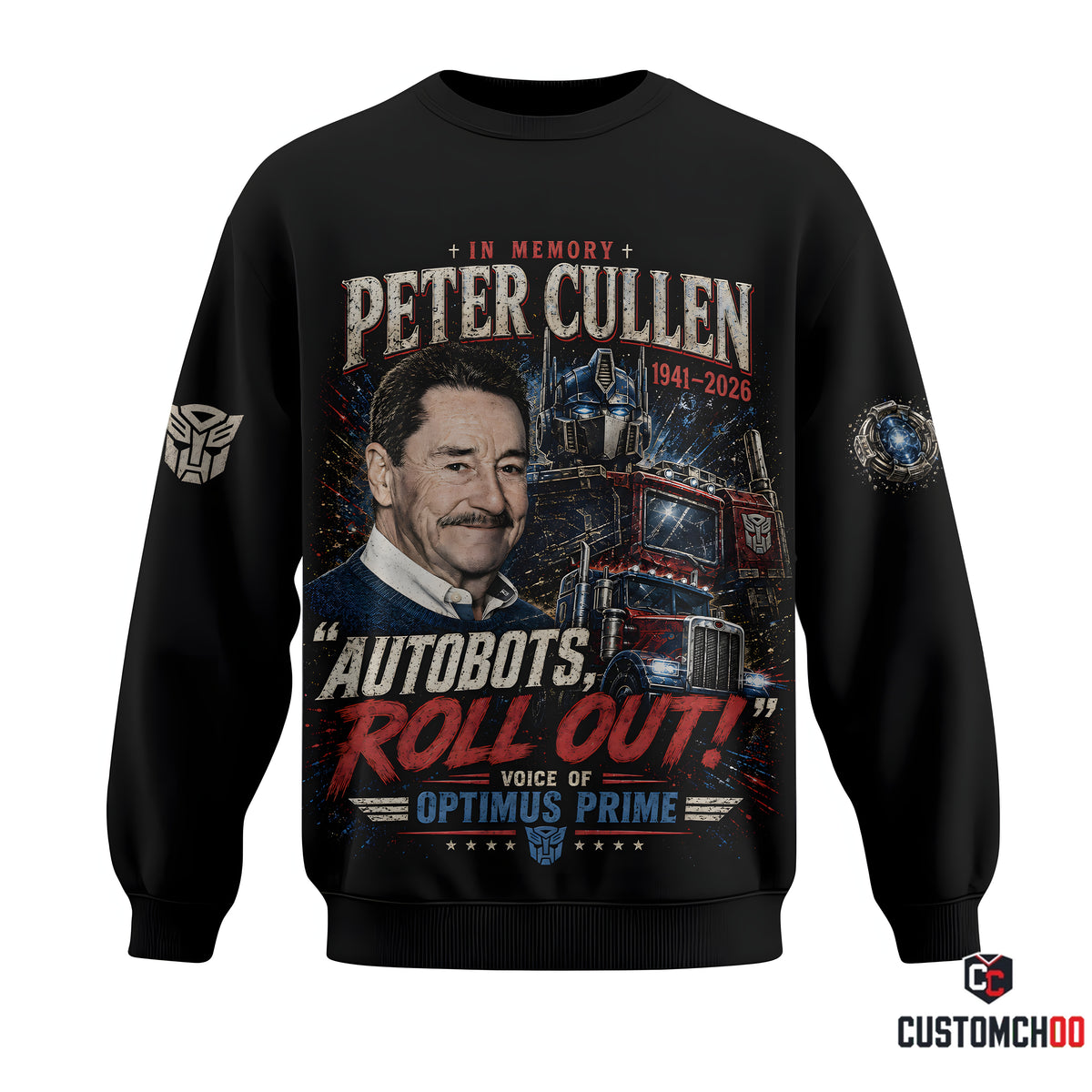 Peter Cullen Tribute Shirt — Vintage Robot Hero Voice Icon Gift