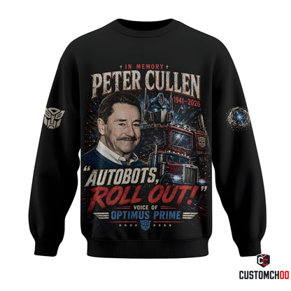 Peter Cullen Tribute Shirt — Vintage Robot Hero Voice Icon Gift