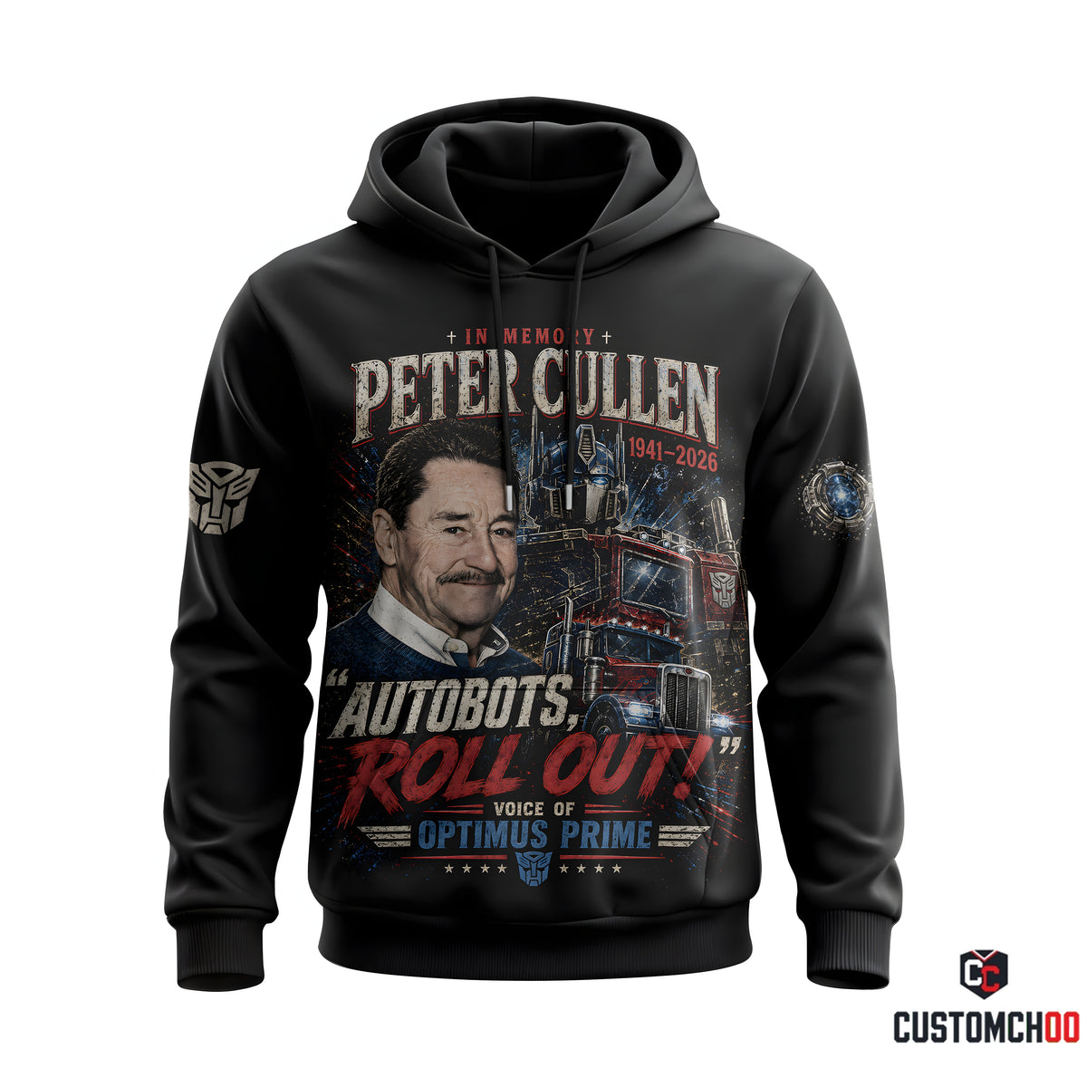 Peter Cullen Tribute Shirt — Vintage Robot Hero Voice Icon Gift